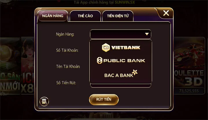 Hướng dẫn bạn mới cách rút tiền Sunwin nhanh